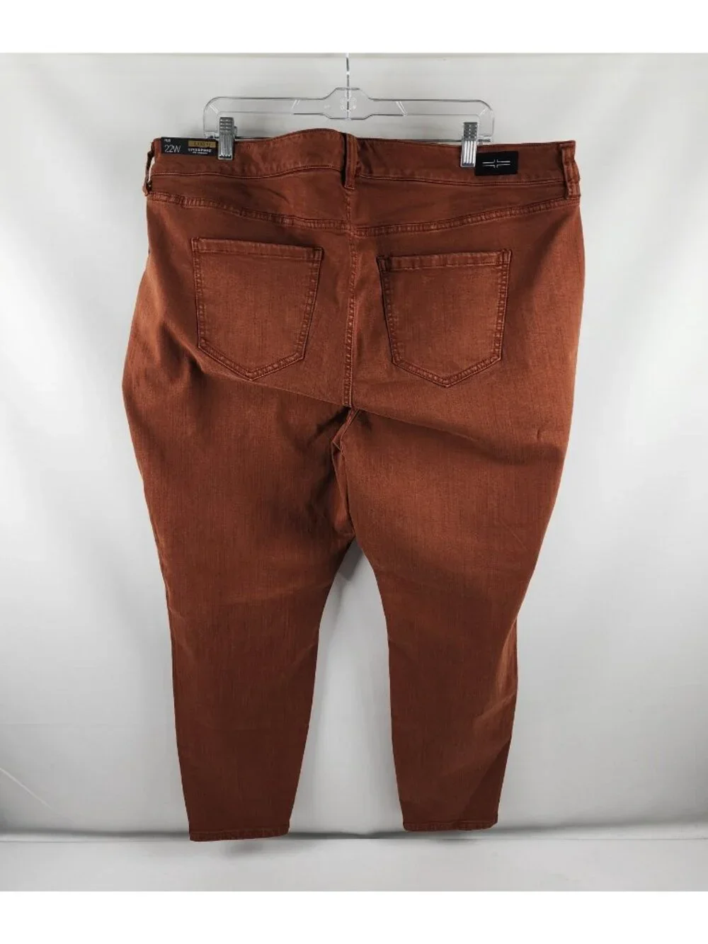 LIVERPOOL Jeans Women 22W Plus Cognac Brown Ankle Skinny Pant 42x27 LY2005WF NWT